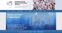Desktop Screenshot of gesellschaft-fuer-mission.de